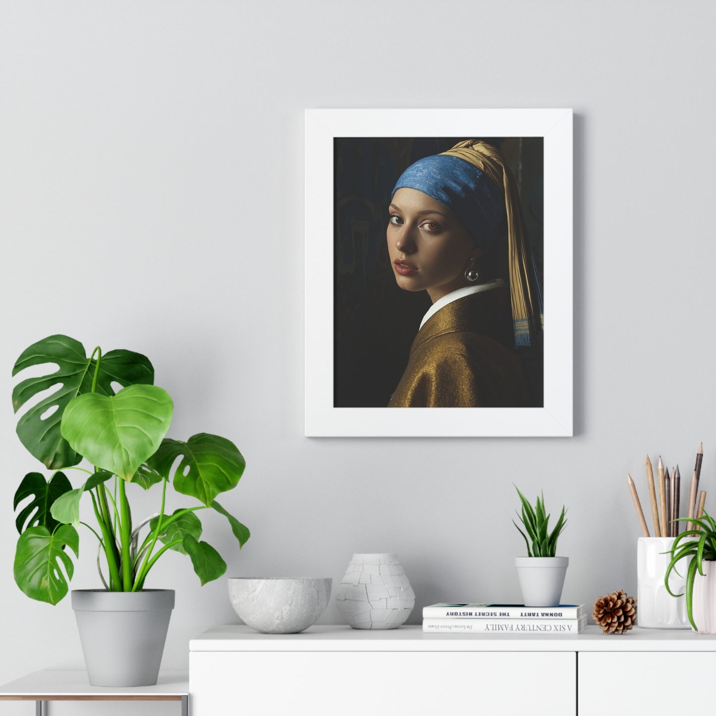 Elegant Framed Vertical Poster, Art Print, Home Decor, Gift for Art Lovers, Modern Wall Art, Gallery Style
