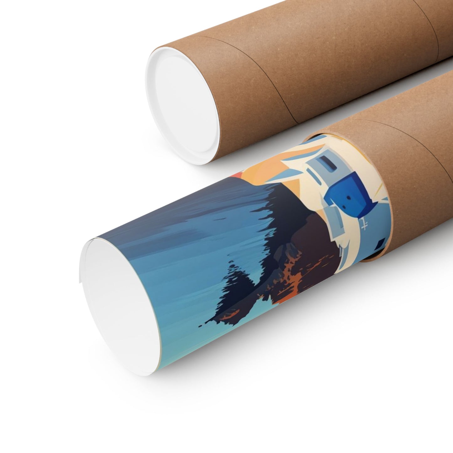 Santorini Matte Vertical Posters - Travel Decor, Wall Art, Home Décor, Beach House Vibe, Gift for Travelers, Mediterranean Style